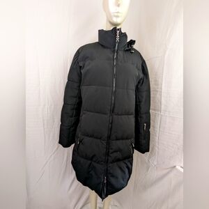 ZeroXposur Ski Puffer Jacket 60% Down. 40% Feathers Black with Hood Large